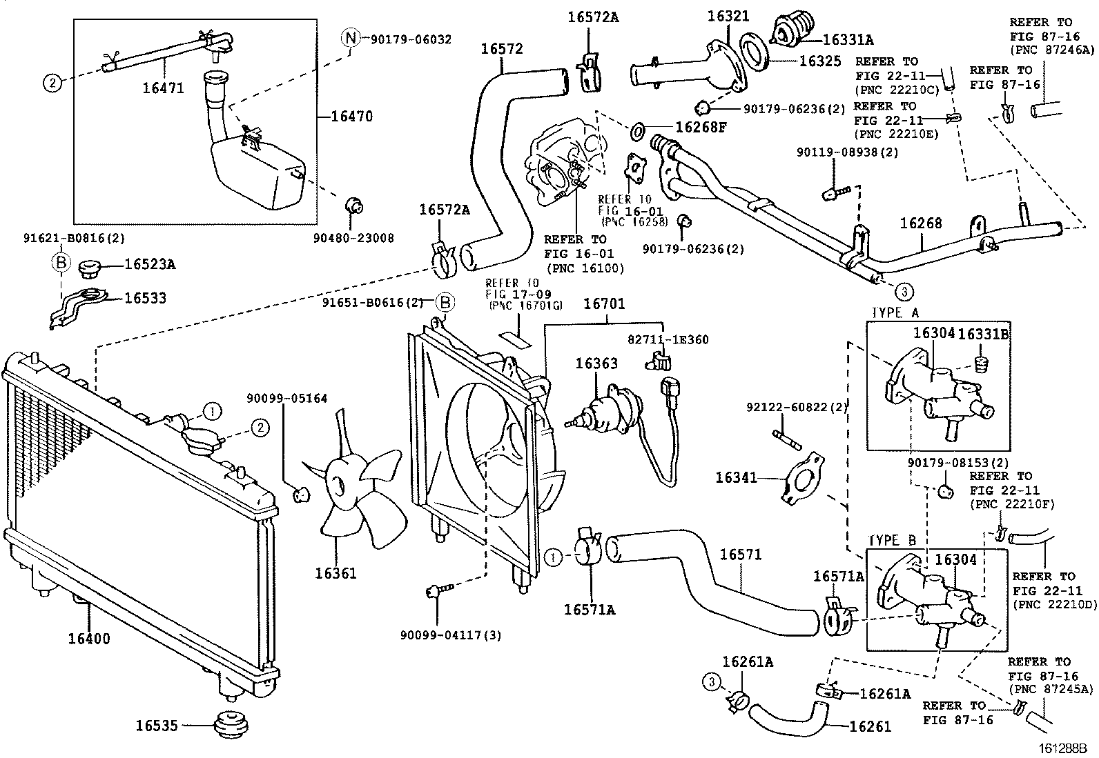 16572-28100 HOSE, RADIATOR, OUTLET product image
