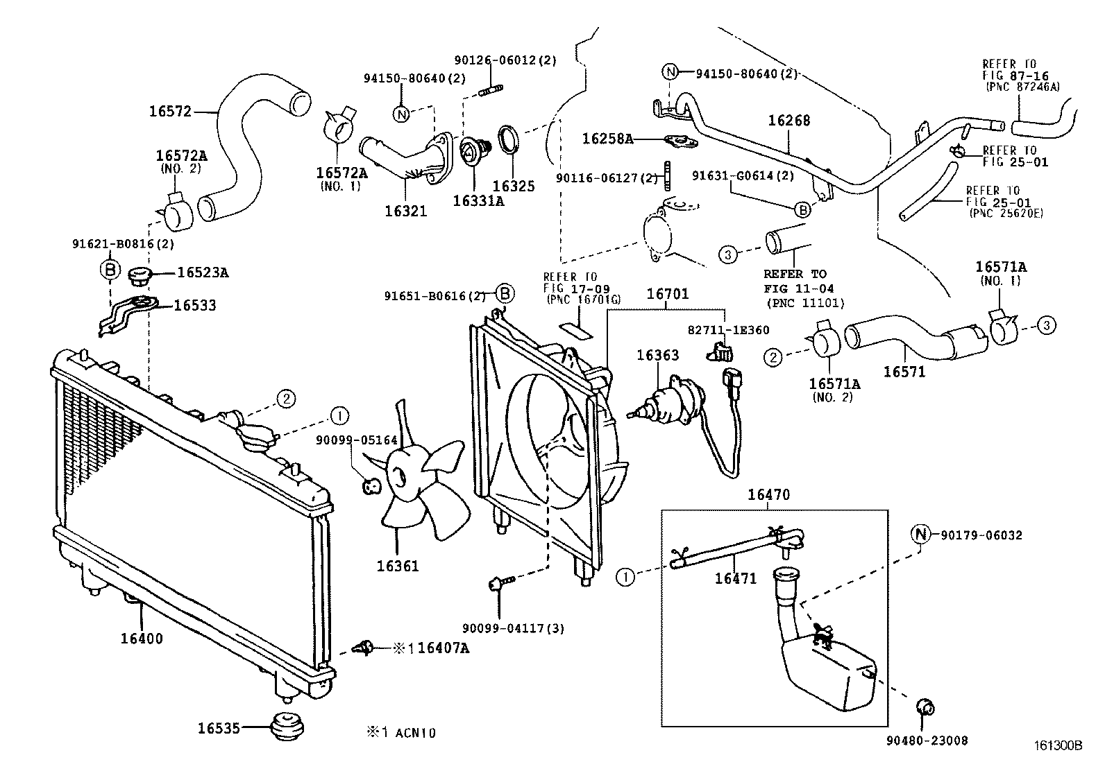 16572-28100 HOSE, RADIATOR, OUTLET product image