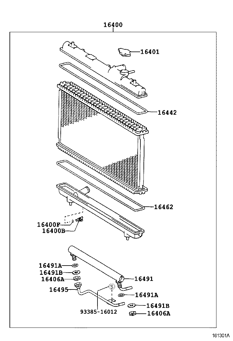 16572-28100 HOSE, RADIATOR, OUTLET product image