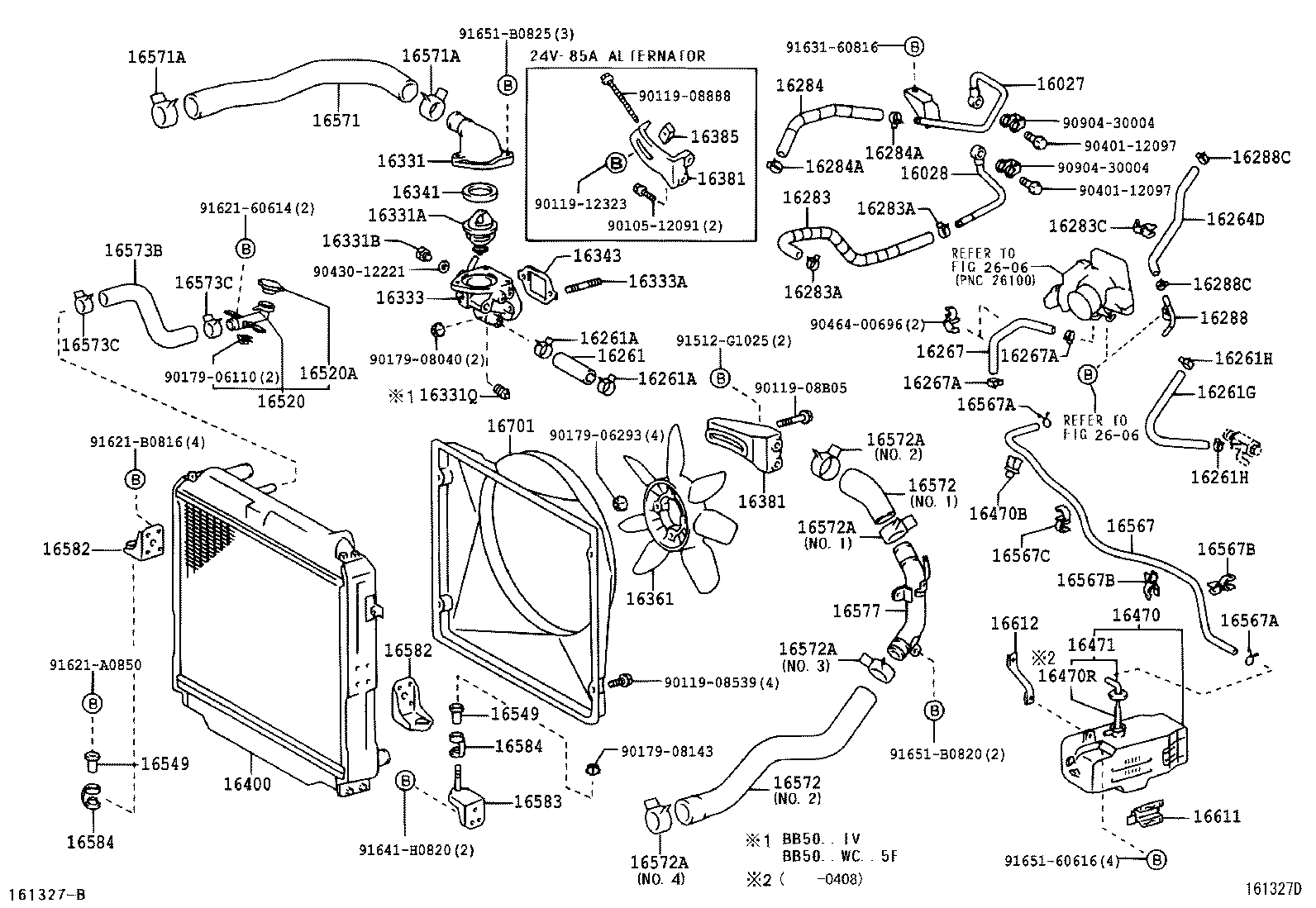 16206-78141 PIPE SUB-ASSY, WATER BY-PASS, NO.3 product image