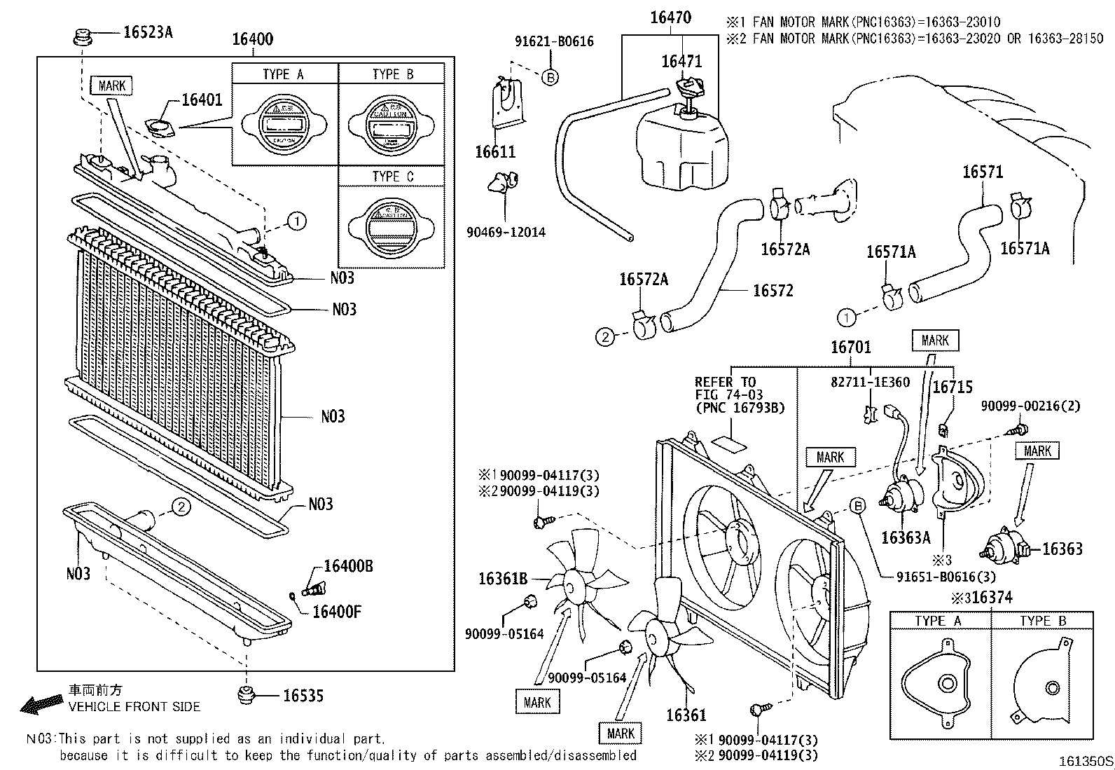 16400-28540 RADIATOR ASSY product image