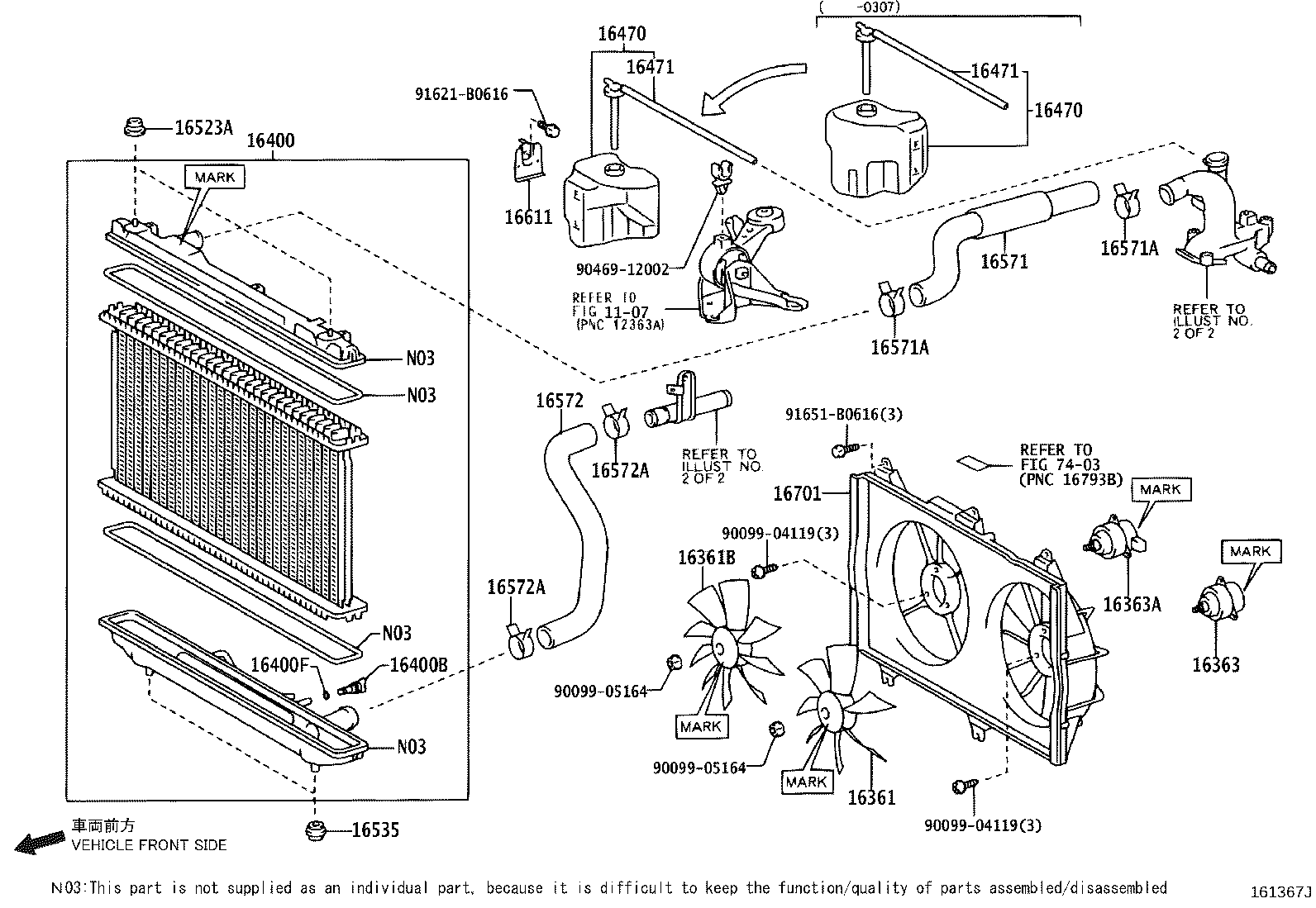 16400-28540 RADIATOR ASSY product image