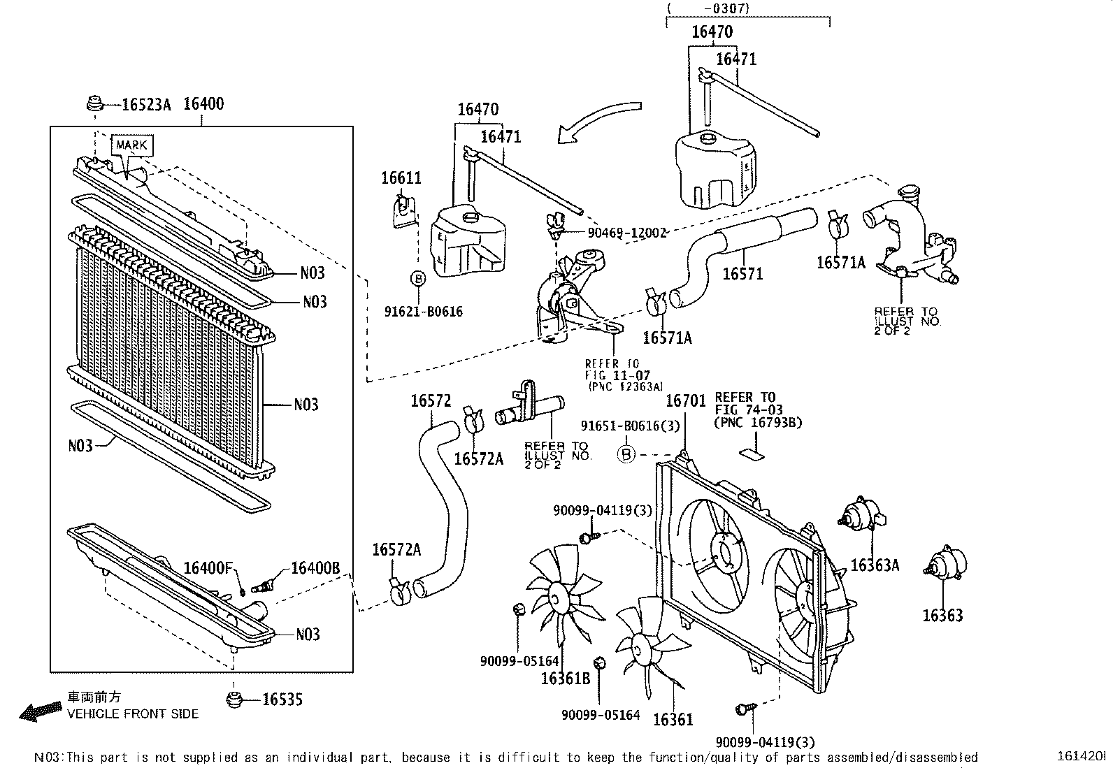 16400-28540 RADIATOR ASSY product image