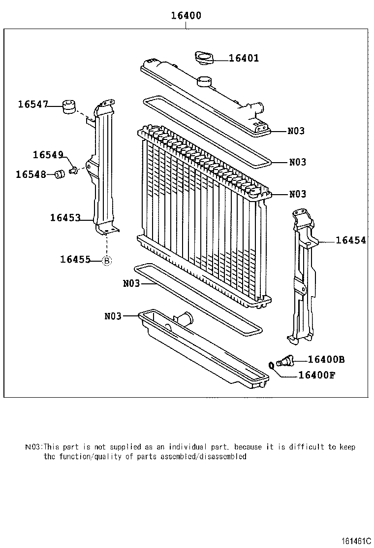 16261-66030 HOSE, WATER BY-PASS, NO.1 product image