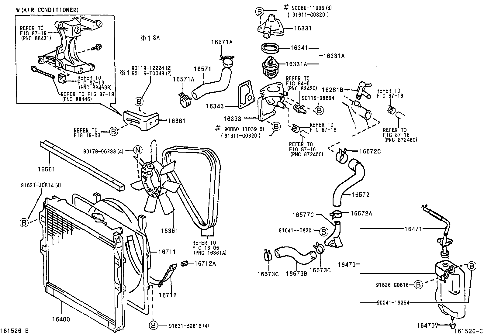 16028-30010 PIPE SUB-ASSY, TURBO WATER, NO.2 product image