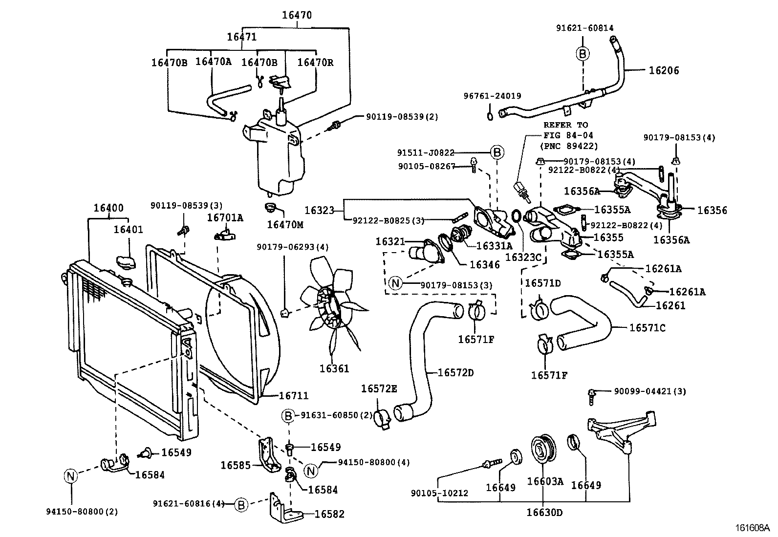 16027-17020 PIPE SUB-ASSY, TURBO WATER, NO.1 product image