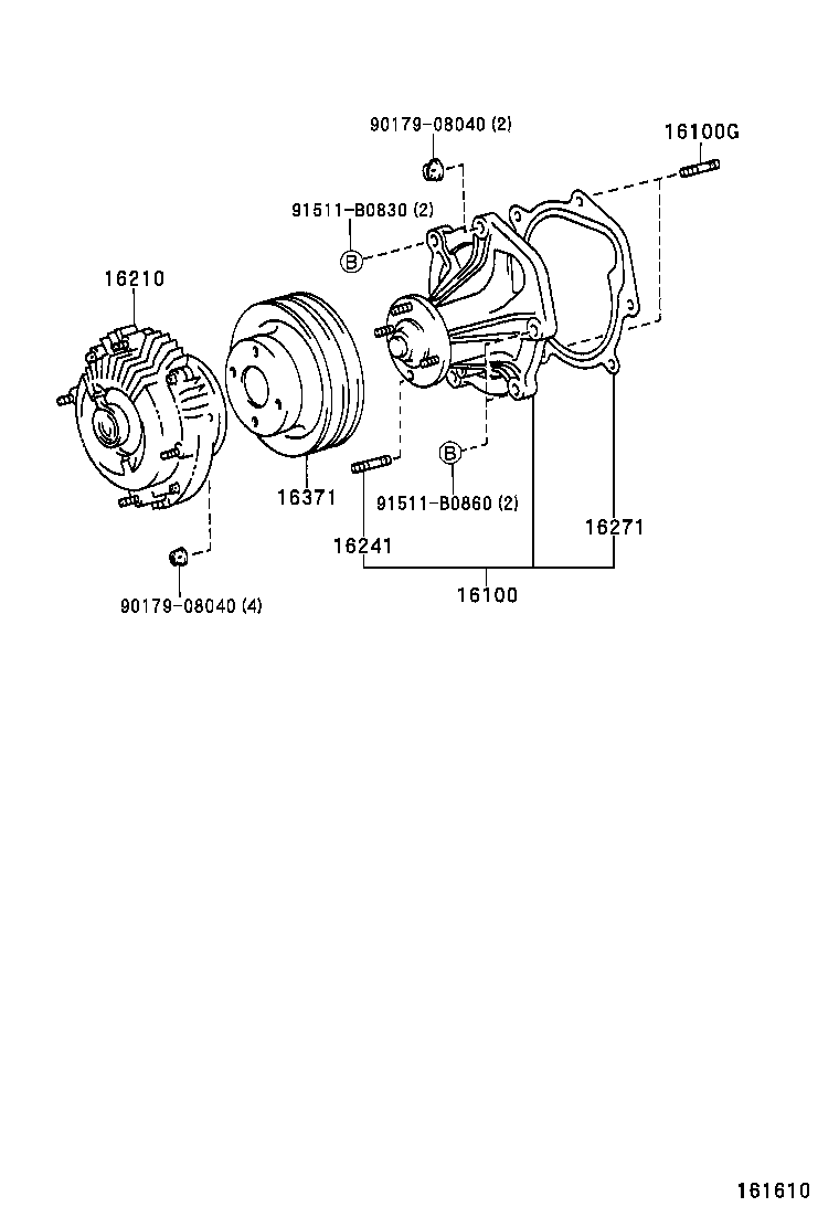 16210-66060 COUPLING ASSY, FLUID product image
