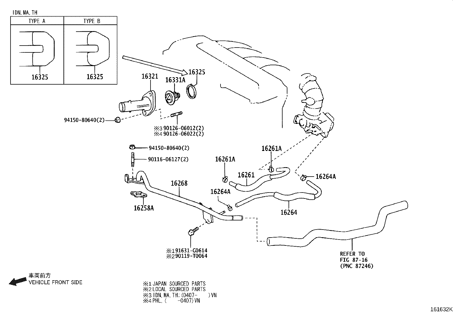 16321-0H020 INLET, WATER product image