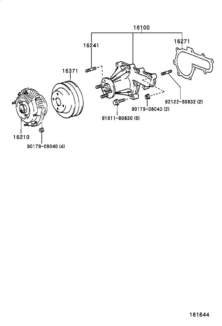 16210-66060 COUPLING ASSY, FLUID product image