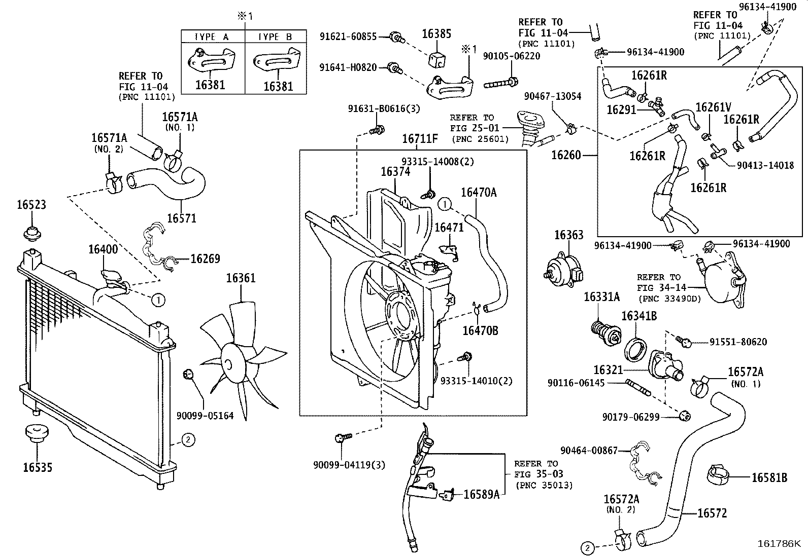 16260-23030 Water Bypass Hose Assembly product image