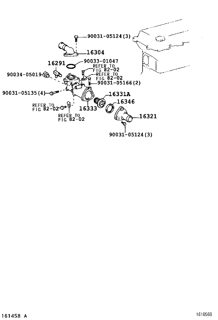 16206-78461 Water Bypass Pipe product image