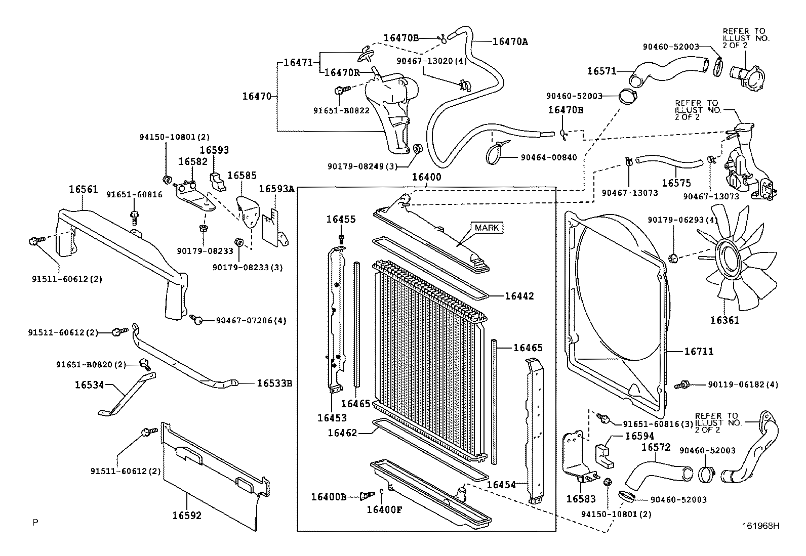 16206-78061 PIPE SUB-ASSY, WATER BY-PASS, NO.3 product image