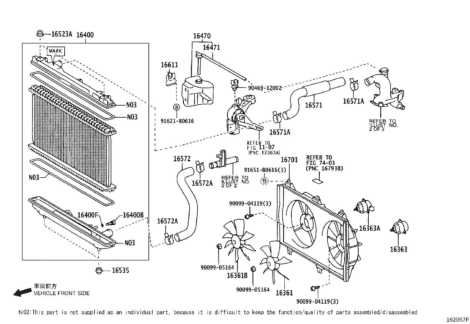 16400-28540 RADIATOR ASSY product image