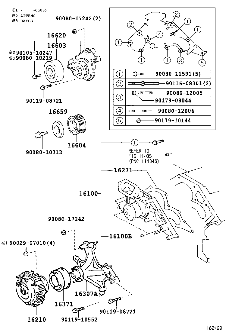 16371-0F010 PULLEY, FAN product image