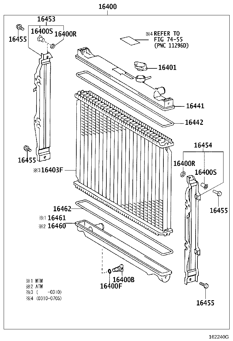 16571-54470 HOSE, RADIATOR, INLET product image