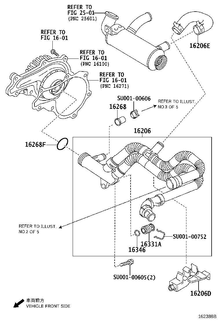 16258-40021 GASKET(FOR WATER BY-PASS PIPE) product image