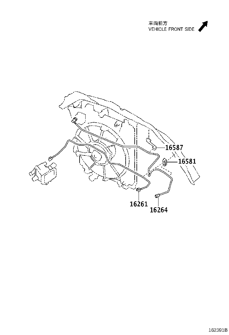 16258-40021 GASKET(FOR WATER BY-PASS PIPE) product image
