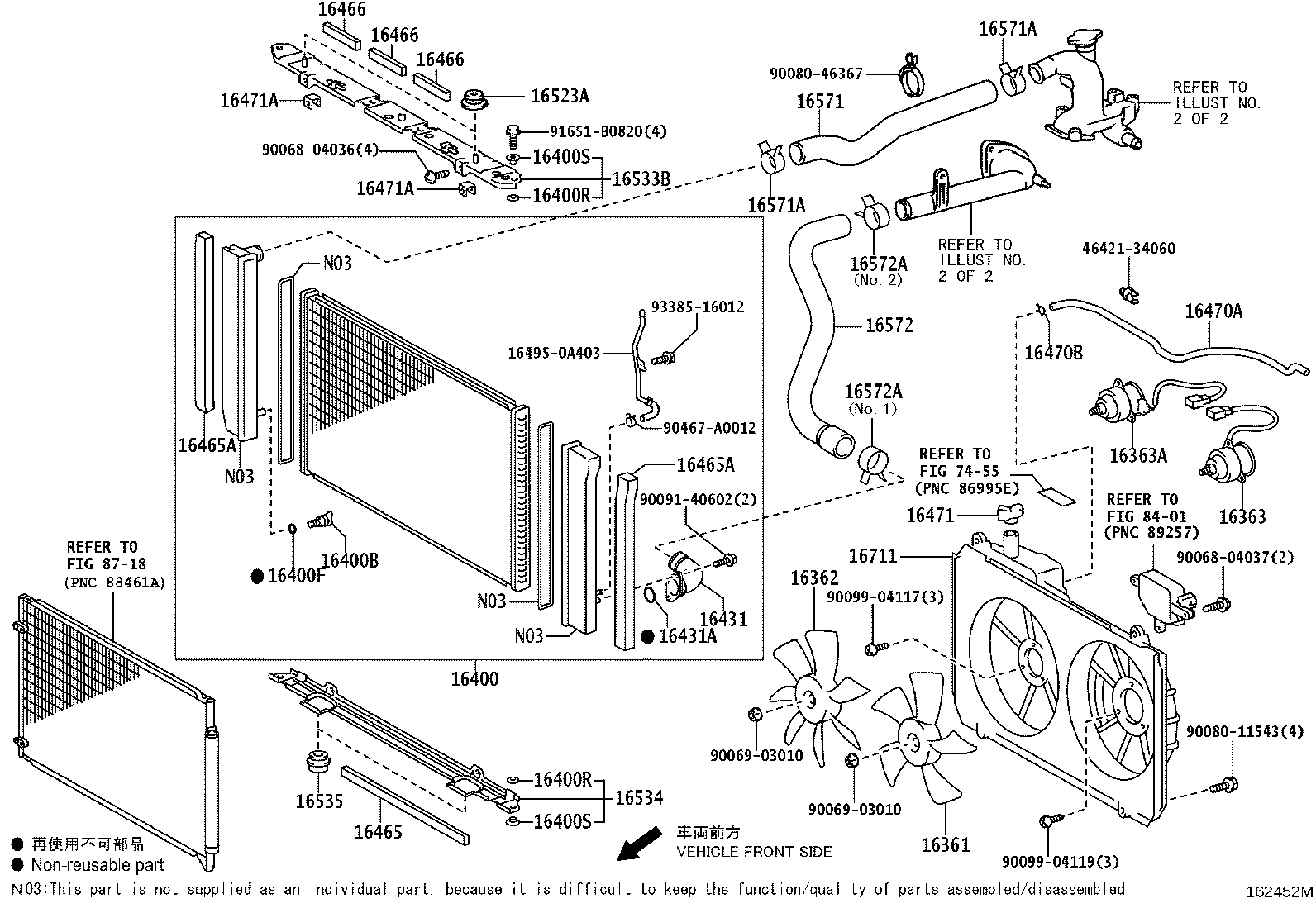 16041-0P200 RADIATOR ASSY, NO.2 product image