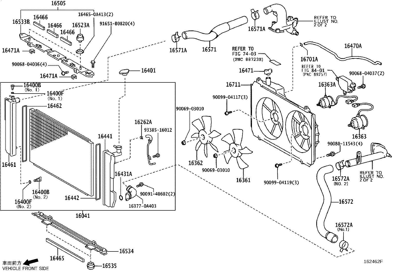 16041-0A413 RADIATOR ASSY, NO.2 product image
