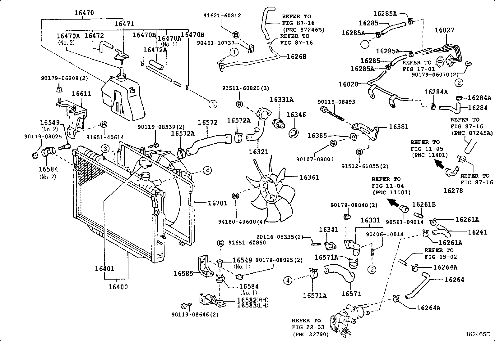 16400-66091 RADIATOR ASSY product image