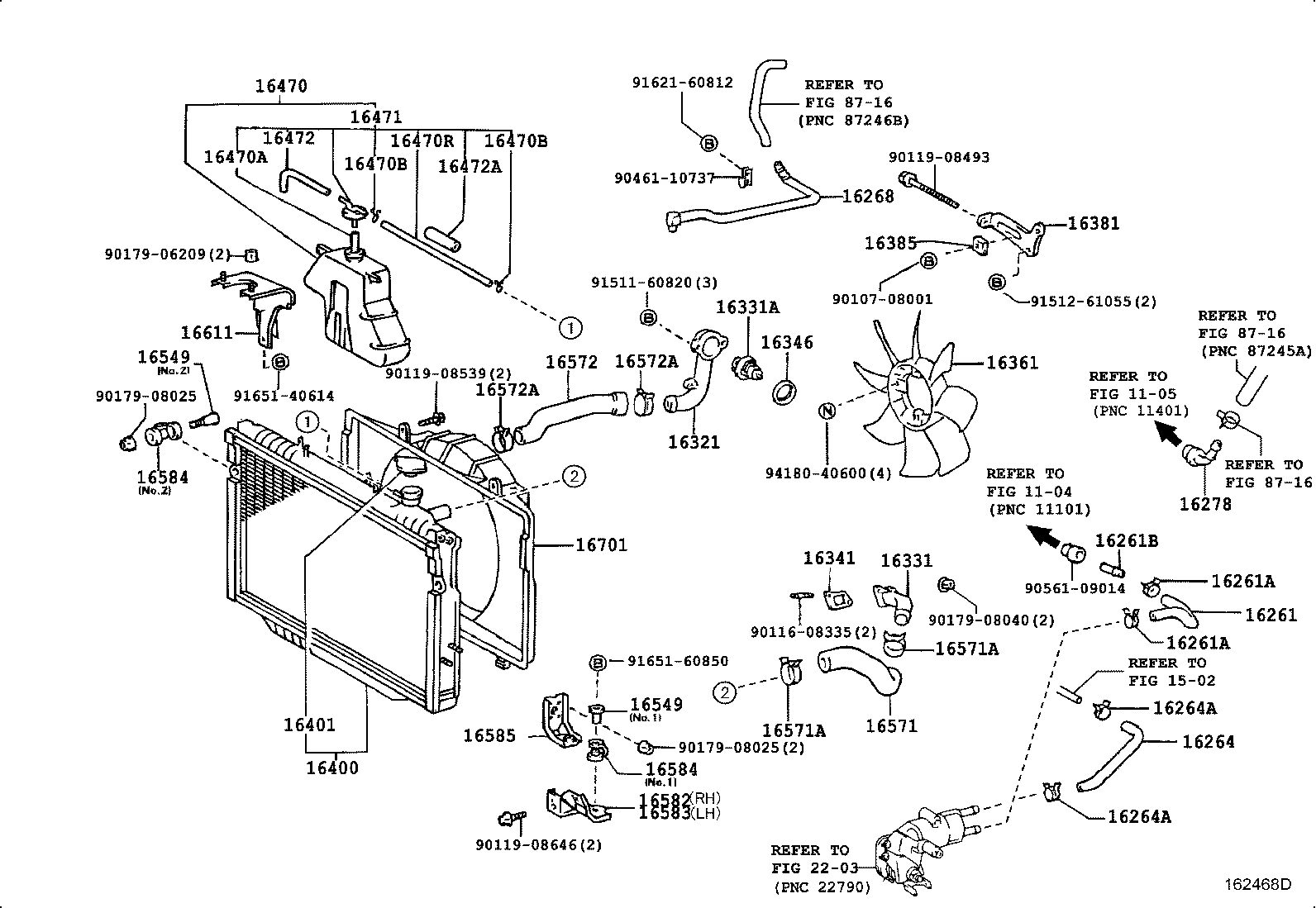 16400-66091 RADIATOR ASSY product image