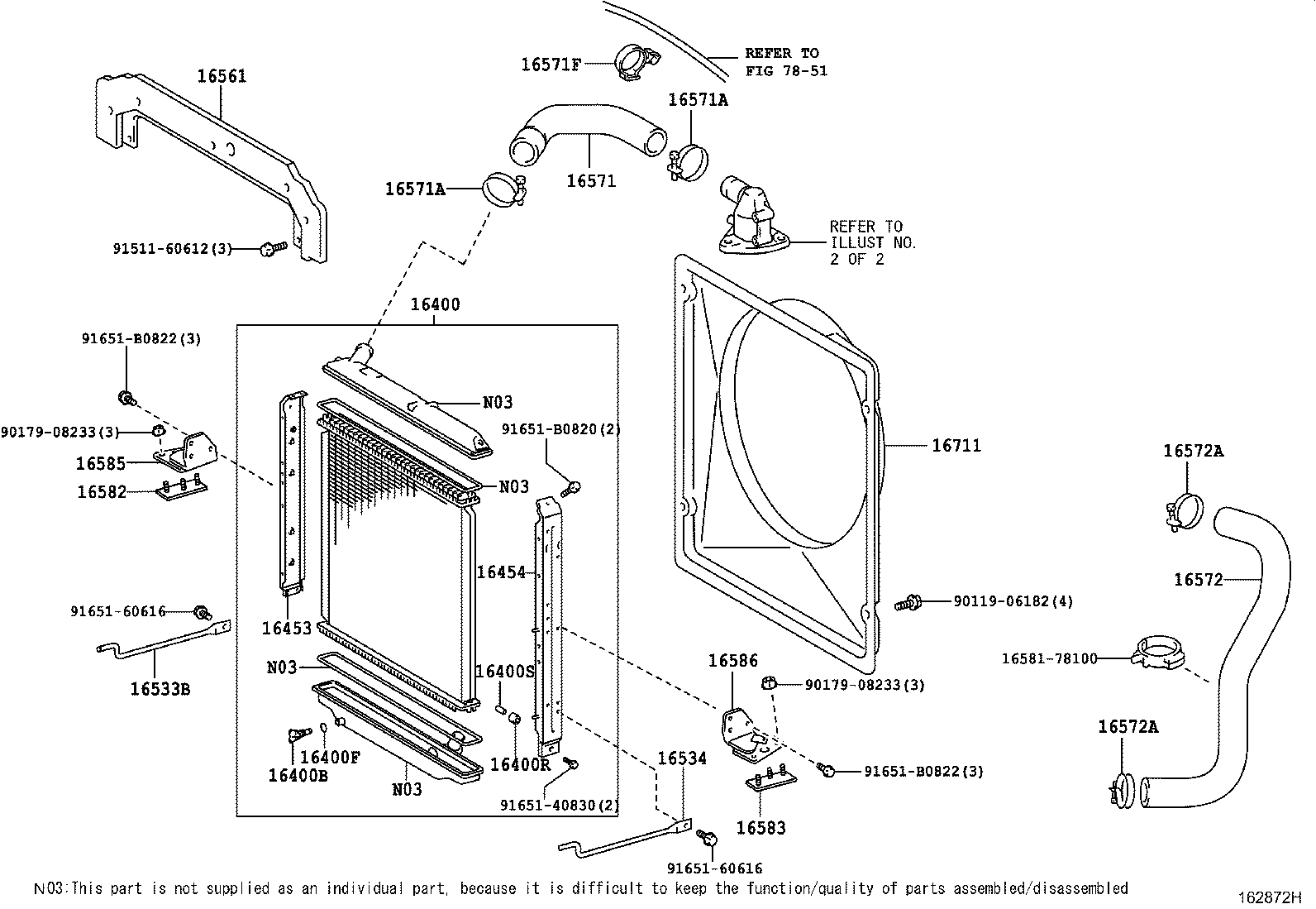 16206-78461 Water Bypass Pipe product image