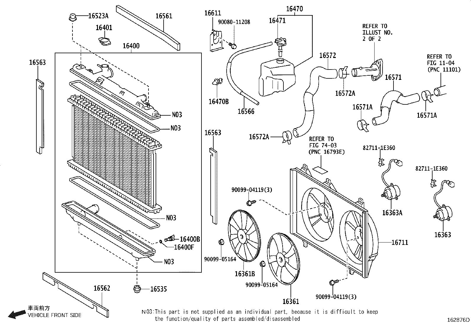 16571-0H170 HOSE, RADIATOR, INLET product image