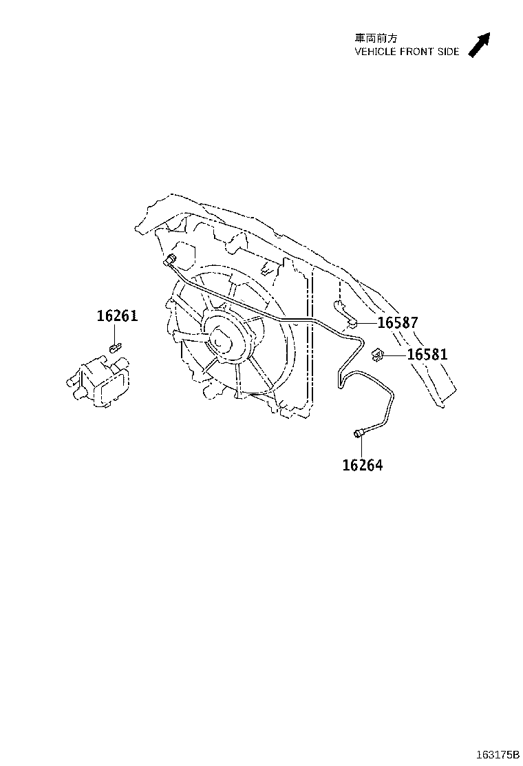 16258-40021 GASKET(FOR WATER BY-PASS PIPE) product image