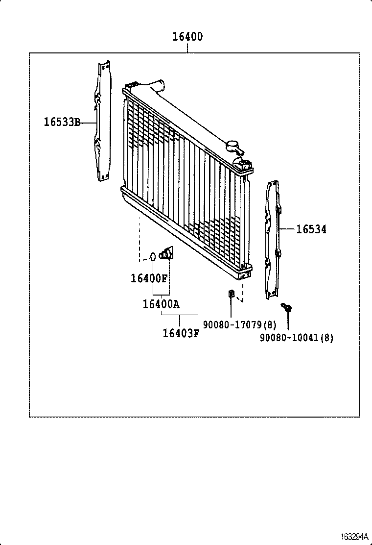 16571-62050 HOSE, RADIATOR, INLET product image