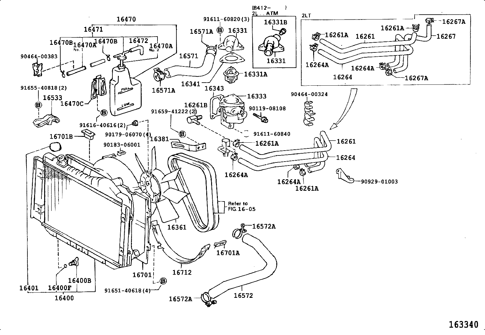 16347-70010 GASKET, WATER BY-PASS product image