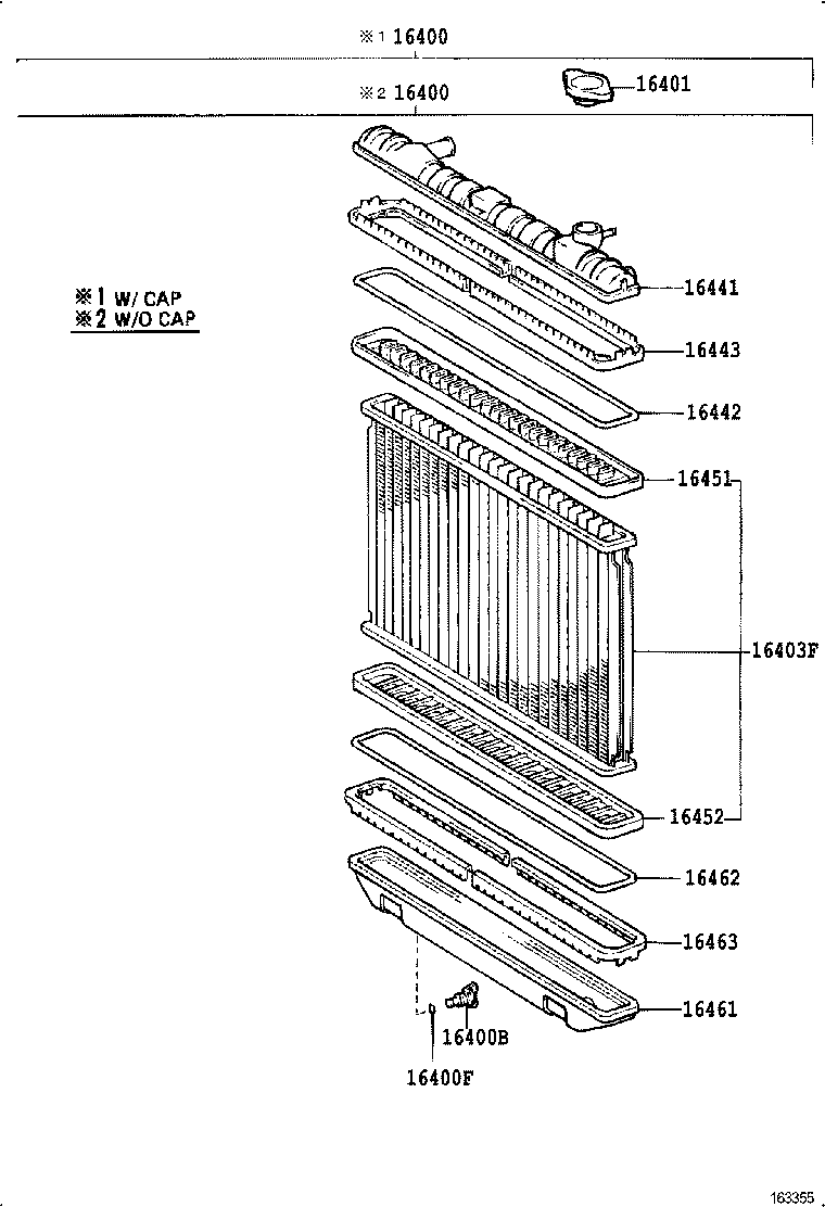 16261-54021 HOSE, WATER BY-PASS product image