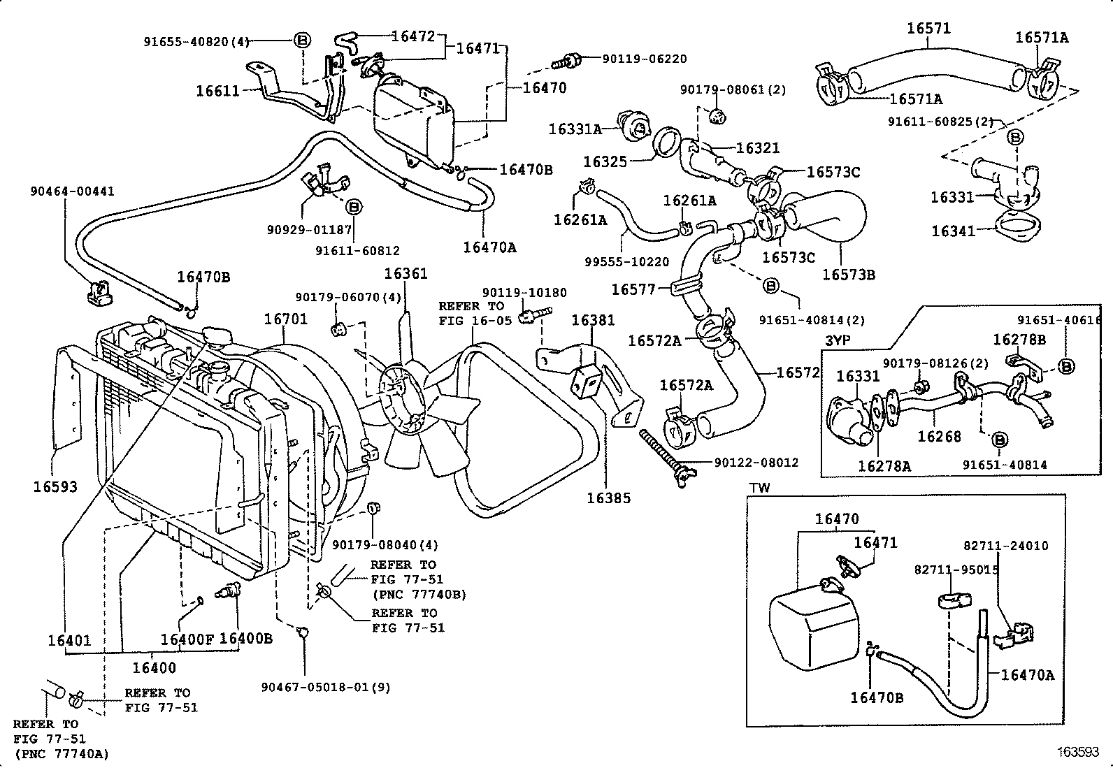 16381-54020 BAR, FAN BELT ADJUSTING product image