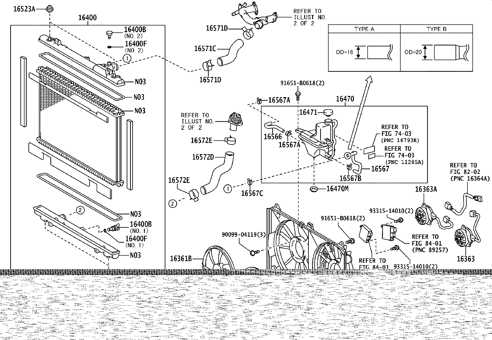 16261-31030 HOSE, WATER BY-PASS, NO.1 product image