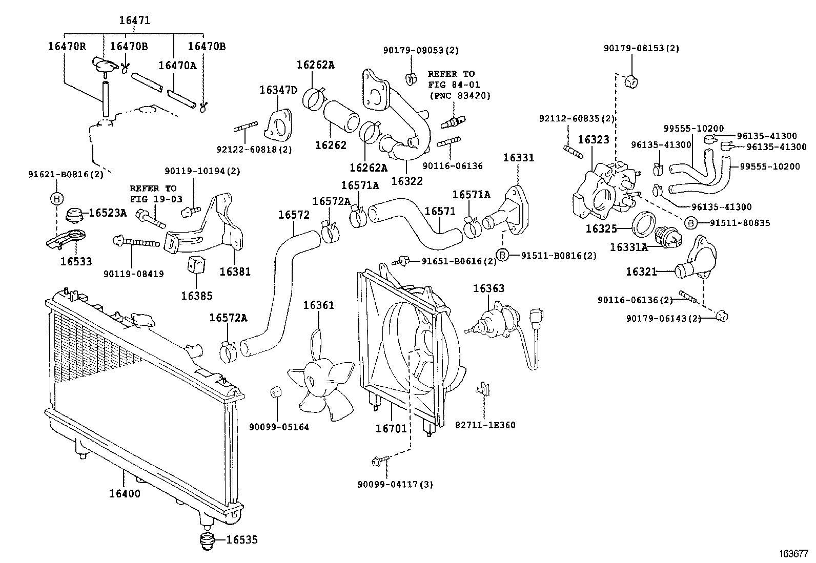 16572-16190 HOSE, RADIATOR, OUTLET product image