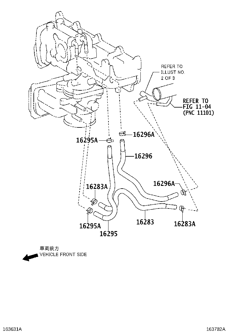 16206-33041 Water Bypass Pipe product image
