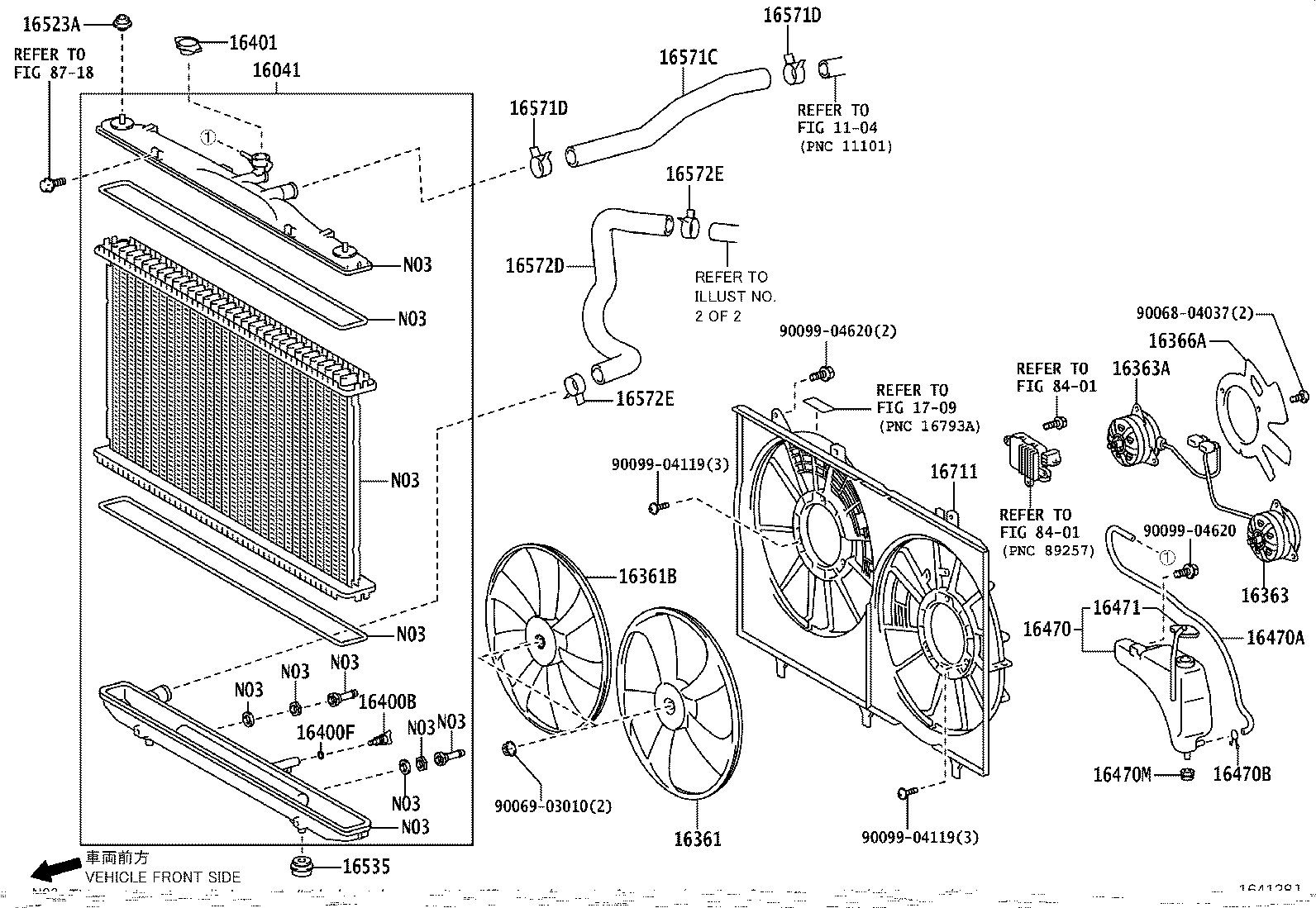 16041-0P260 RADIATOR ASSY, NO.2 product image