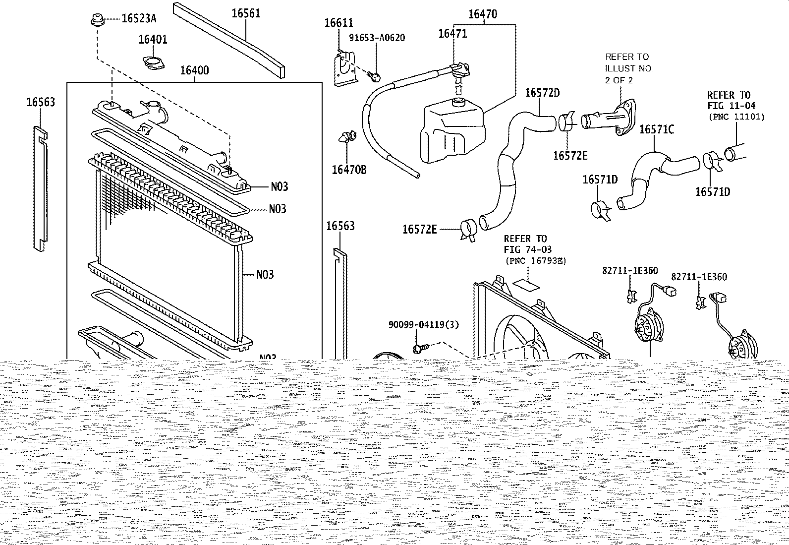 16264-28110 HOSE, WATER BY-PASS, NO.2 product image
