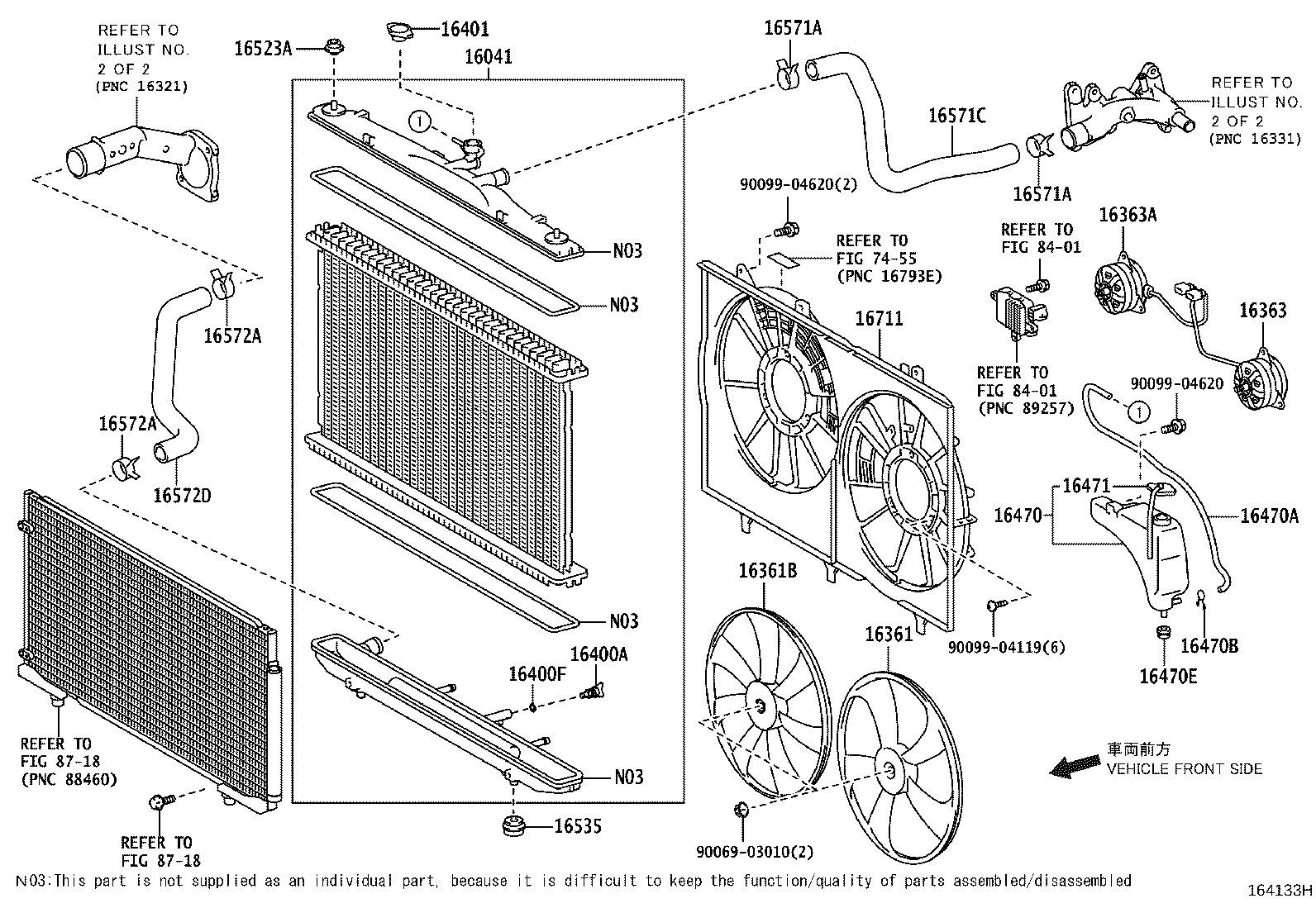 16041-0P260 RADIATOR ASSY, NO.2 product image