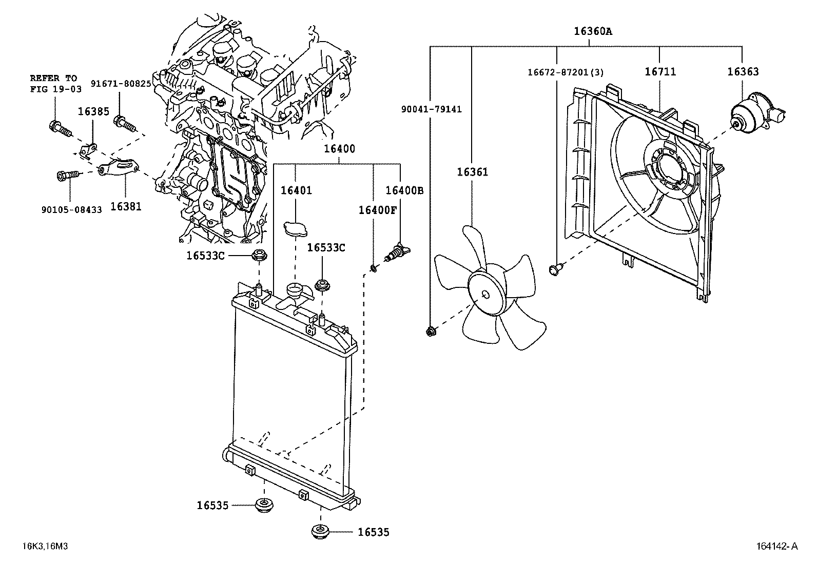 16260-B1060 Water Bypass Hose Assembly product image