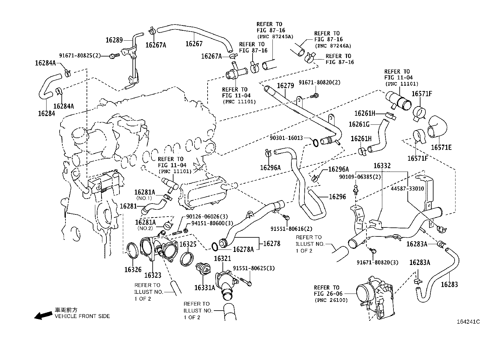 16028-26021 PIPE SUB-ASSY, TURBO WATER, NO.2 product image