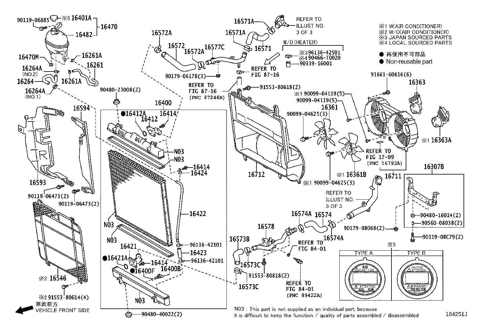 16207-30090 PIPE SUB-ASSY, WATER BY-PASS, NO.2 product image