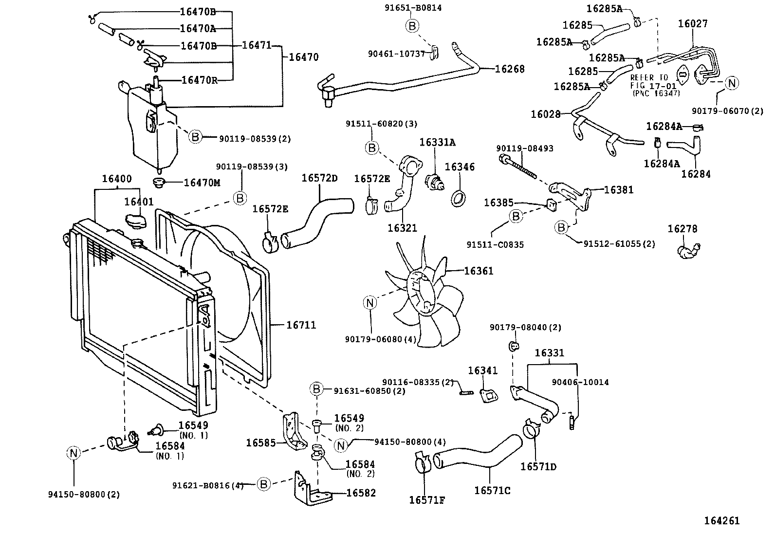 16400-66171 RADIATOR ASSY product image