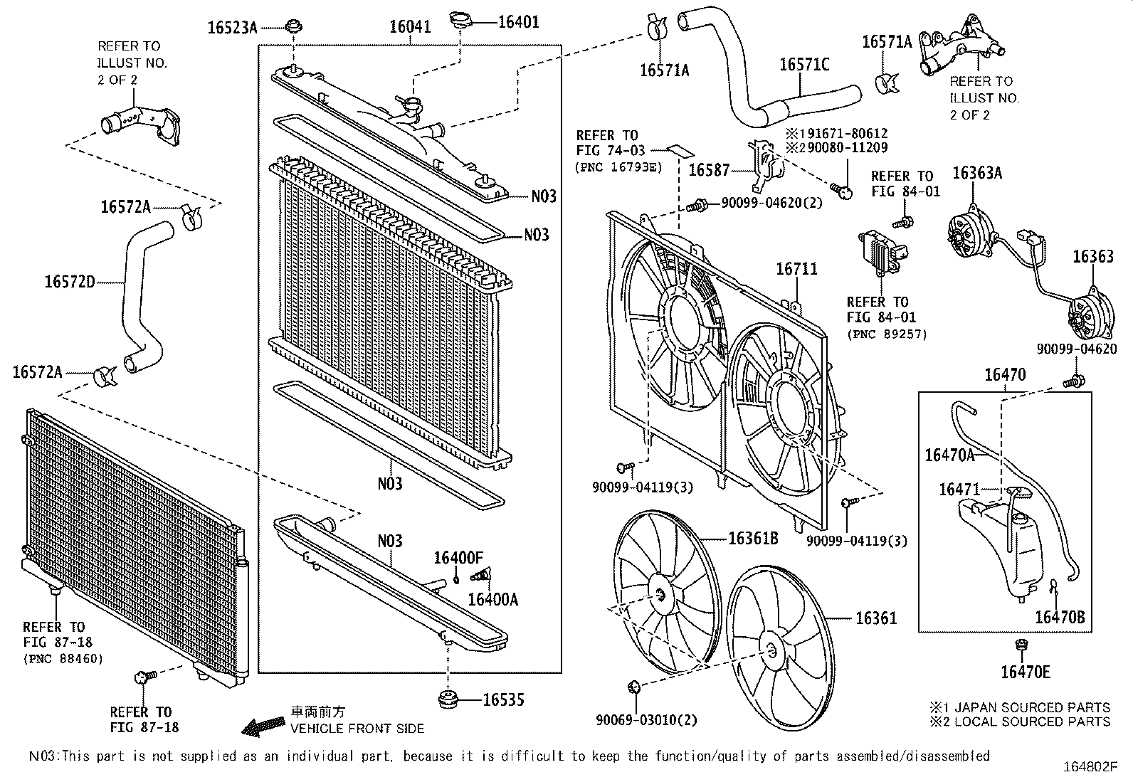 16041-0P210 RADIATOR ASSY, NO.2 product image