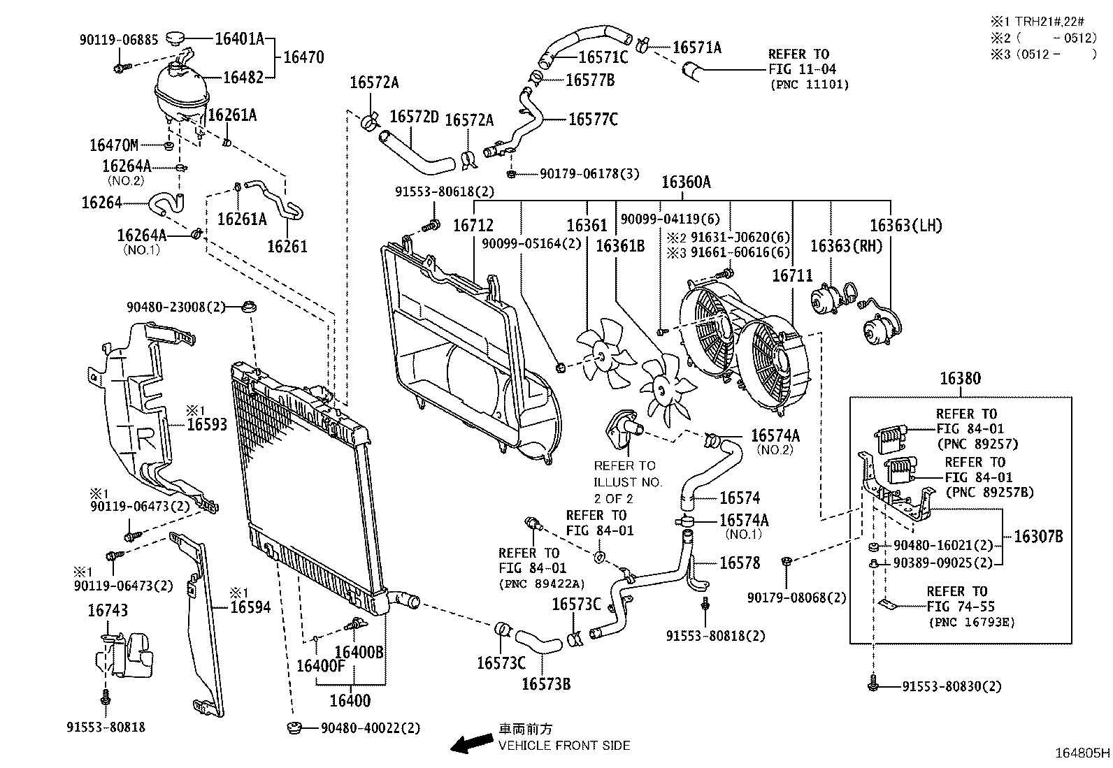 16027-30090 PIPE SUB-ASSY, TURBO WATER, NO.1 product image