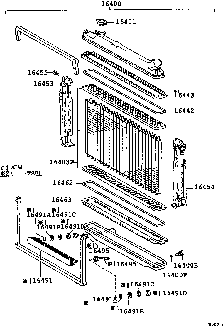 16400-66091 RADIATOR ASSY product image