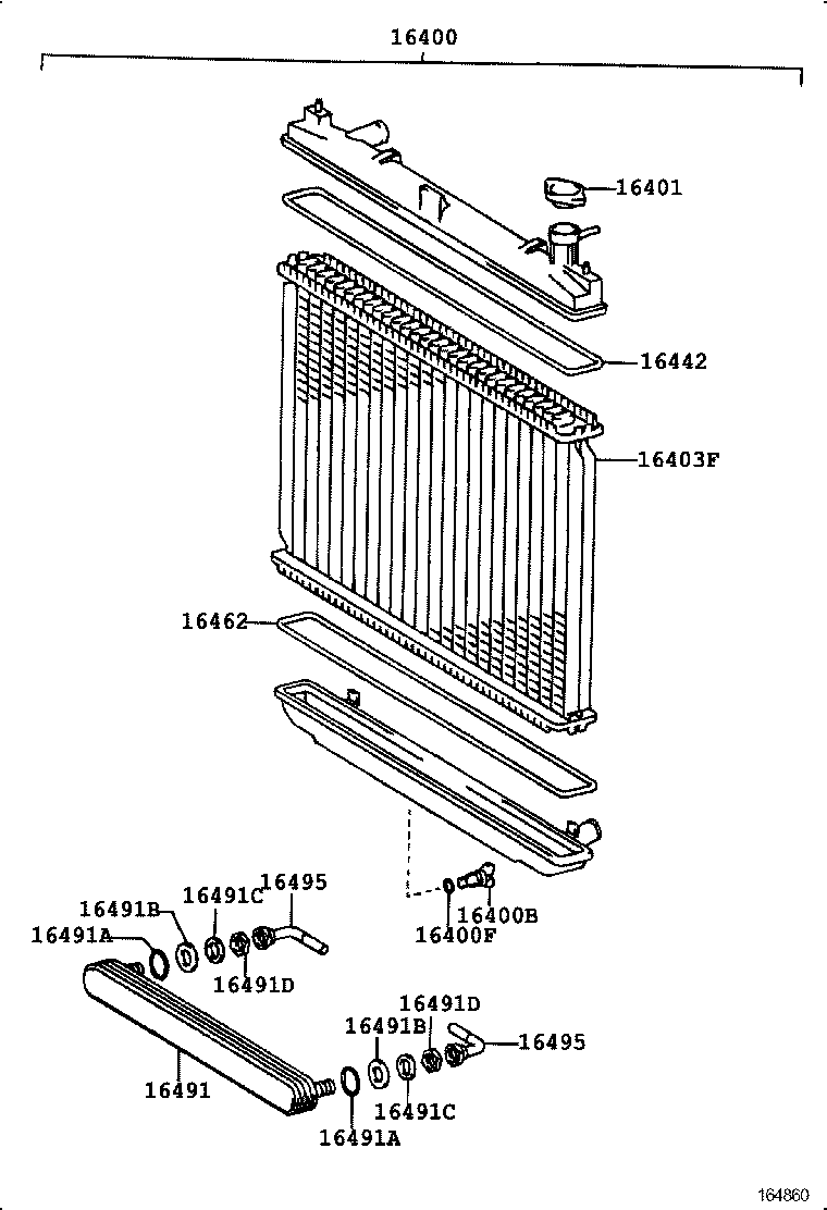 16571-62060 HOSE, RADIATOR, NO.1 product image