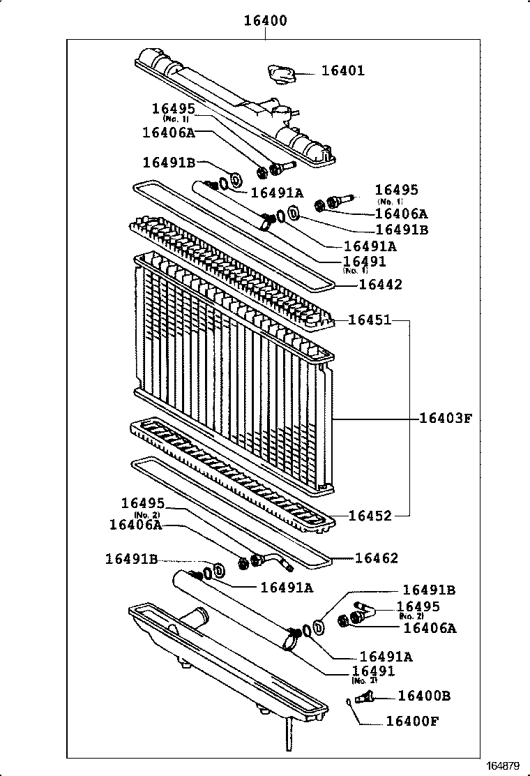 16282-70020 HOSE, WATER BY-PASS, NO.5 product image