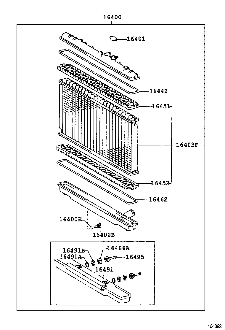 16264-88401 HOSE, WATER BY-PASS, NO.2 product image