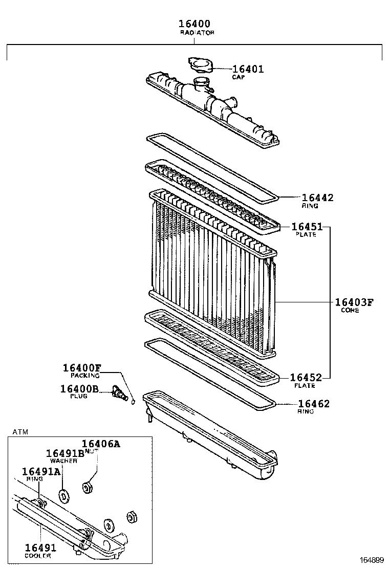 16405-11040 CAP SUB-ASSY, RESERVE TANK product image
