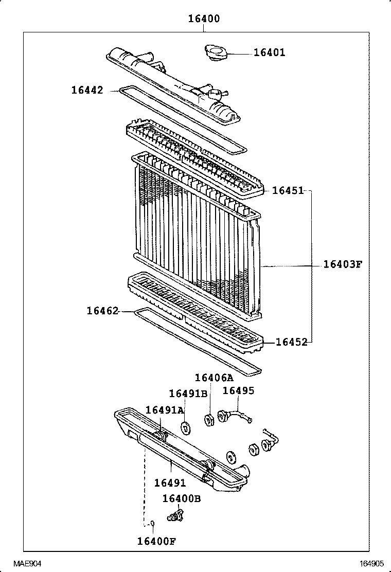 16261-50040 HOSE, WATER BY-PASS product image